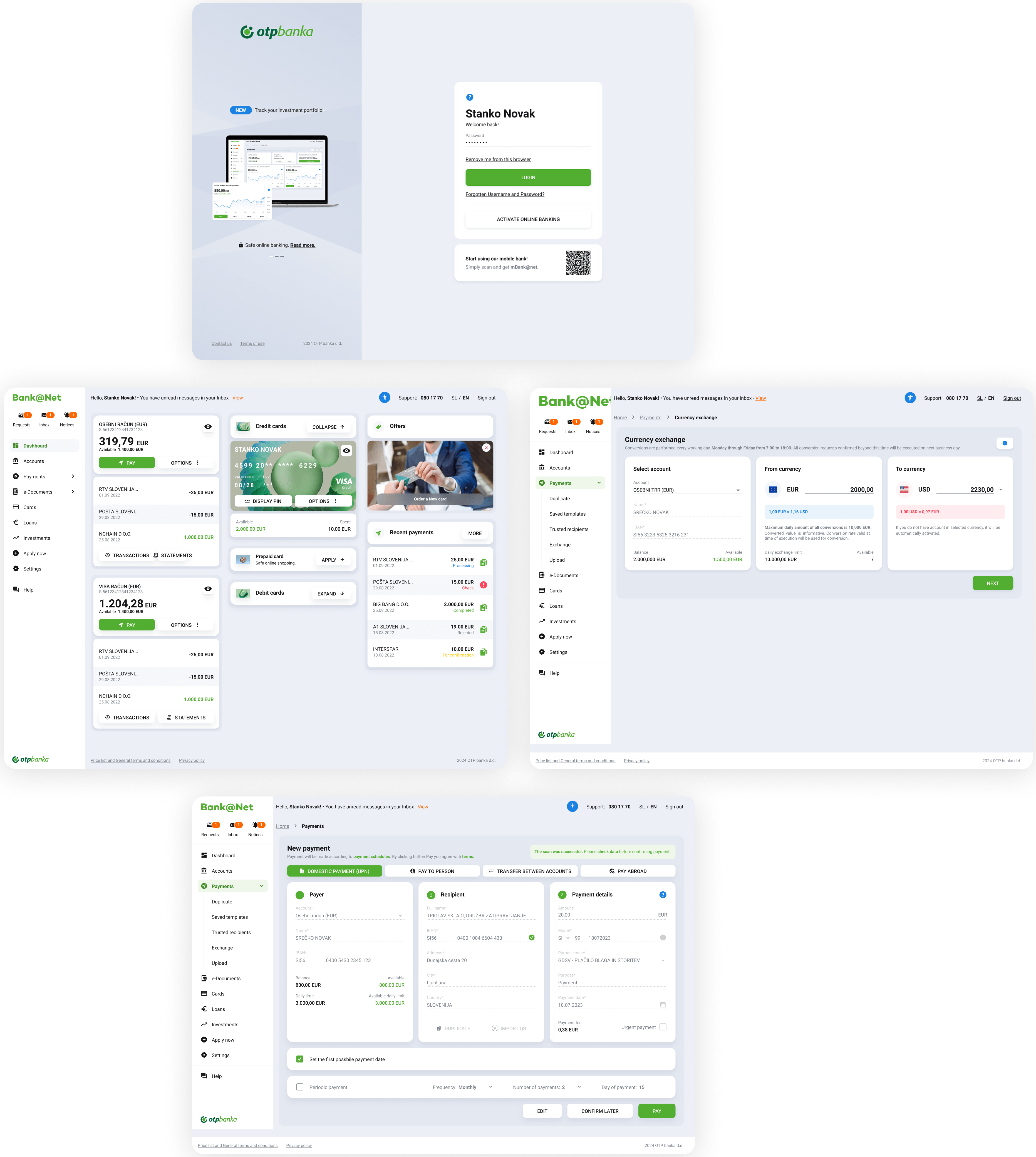 Bank@Net mobile preview