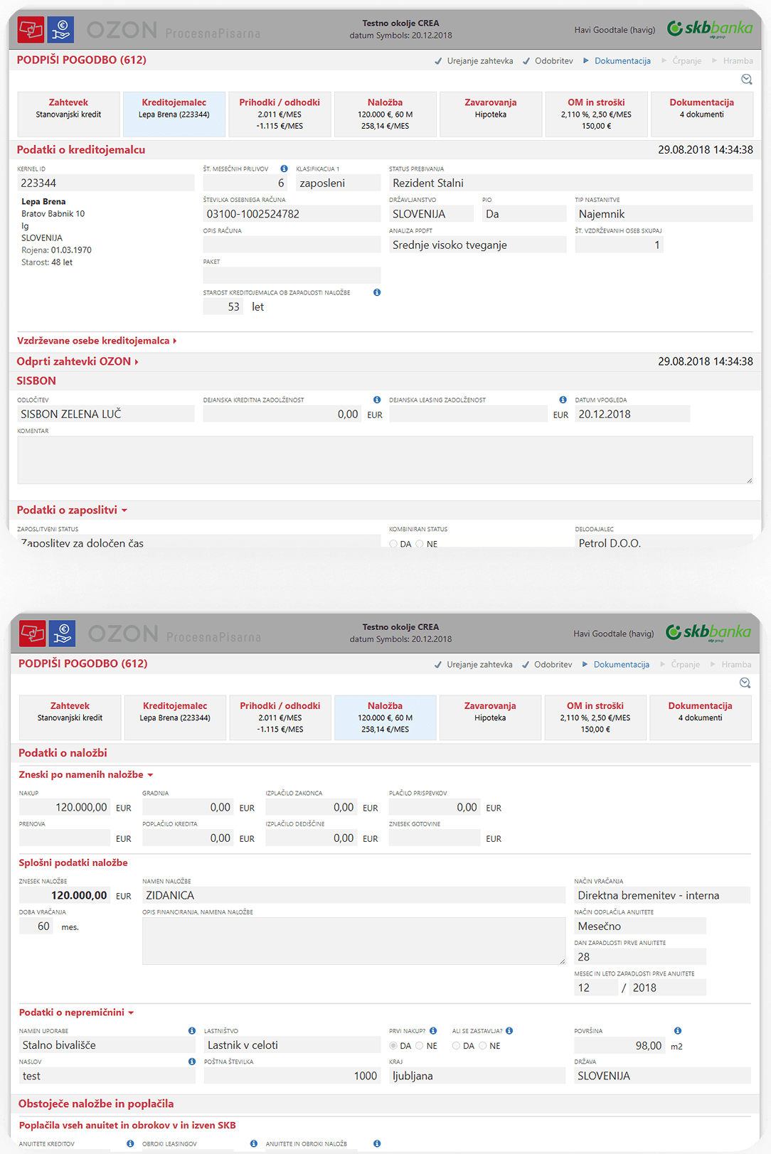 SKB Bank mobile preview