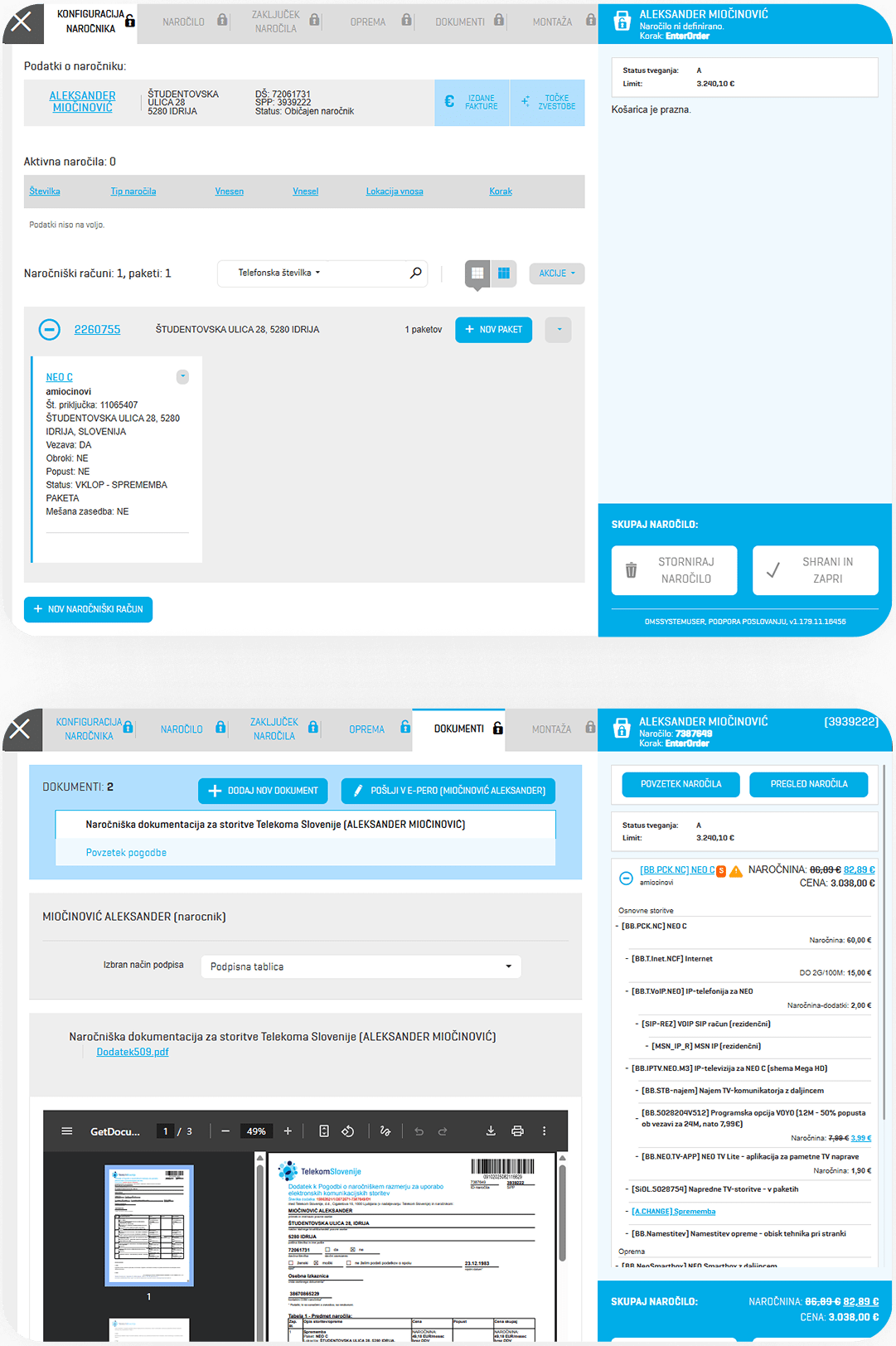 Telekom Slovenije mobile preview